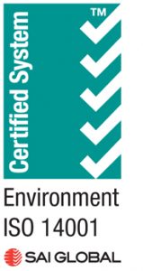 Environment Certified ISO 14007 SAI Global